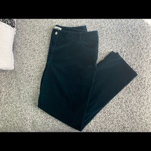 Chico’s Velvet Pants - Women’s - Size: 3 - Dark Teal/Green